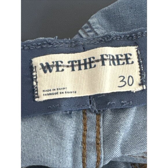 Free People We the Free Women's 30 Stretch Denim Pull On Flare Jeans EUC - Picture 8 of 14